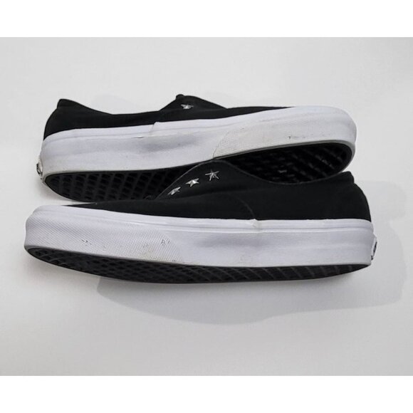Vans Classic Slip-On Black Sneakers with Studded Stars Size 6 - Picture 7 of 9